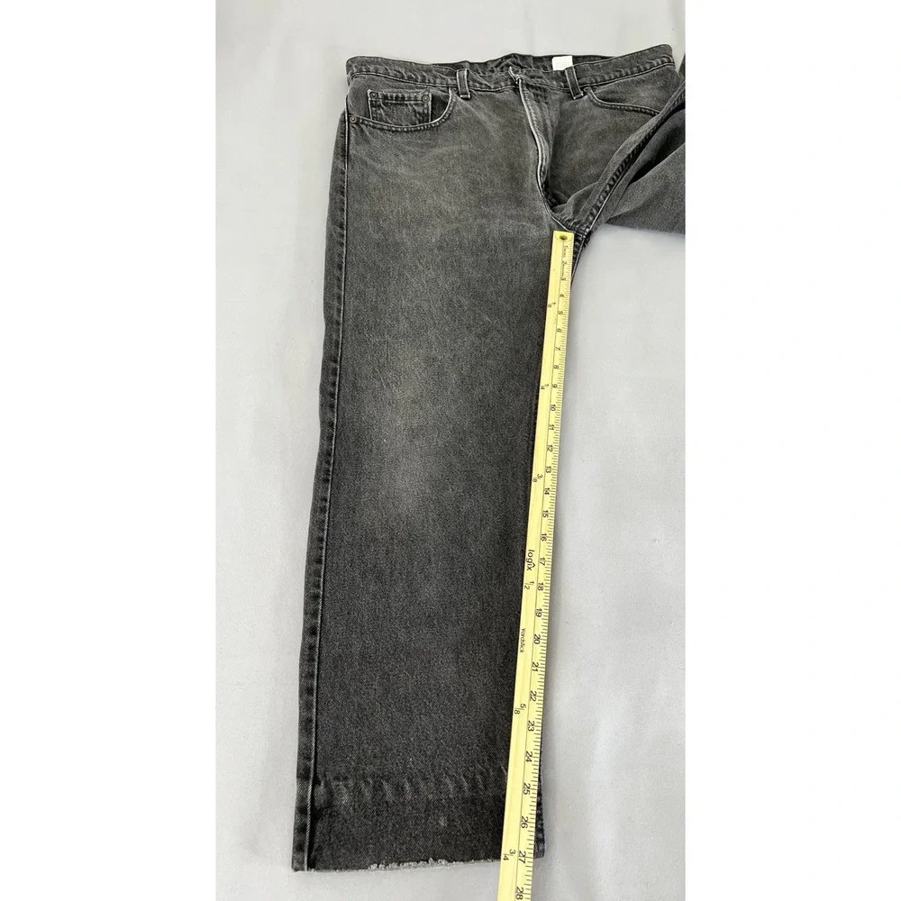 VTG‎ Levis Jeans Mens 38x30 (36x27) 505 Reg Fit Straight Leg Black USA 90s Y2K